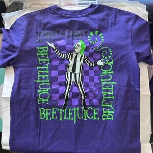 Beetlejuice Women's Purple Graphic Tee